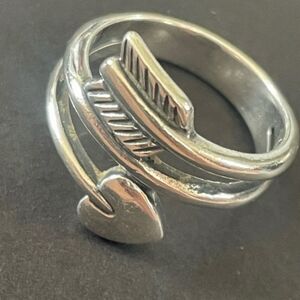 Retired James Avery BOW/ARROW 925 Solid STERLING SILVER Ring